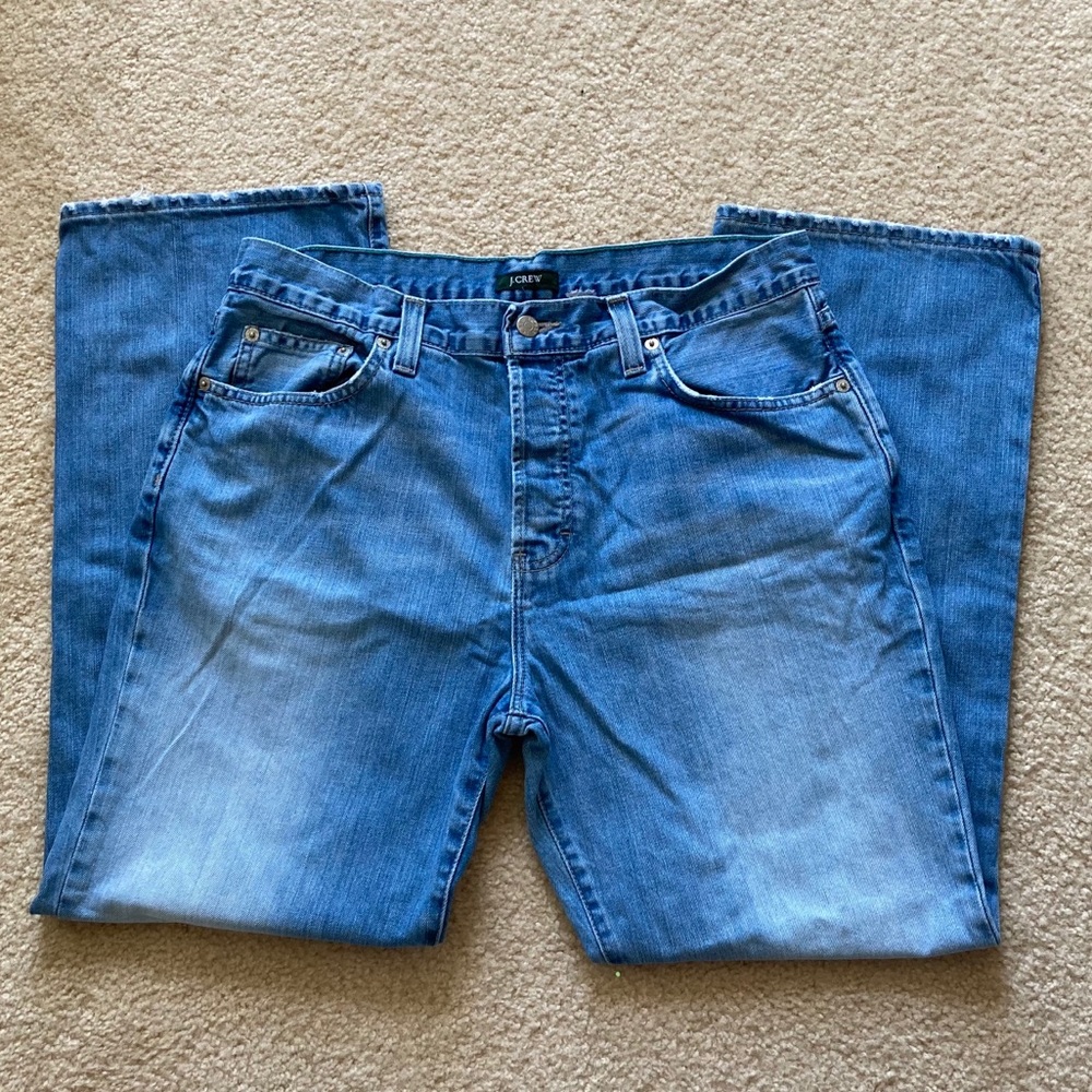 J Crew jeans relaxed  34x30 button fly